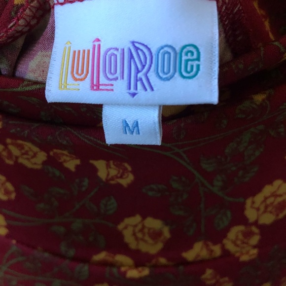 LuLaRoe Floral Azure Skirt - Picture 2 of 5